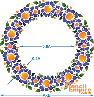 Трафарет Декоративное кольцо