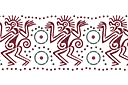 Tribal frame pattern: векторная графика